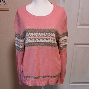 Talbots Cotton Blend Pullover Sweater Sz M